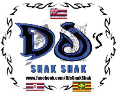 DJ's Snak Shak ('Aumakua Mano/Pueo) Logo