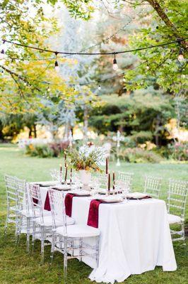 Fall wedding - head table