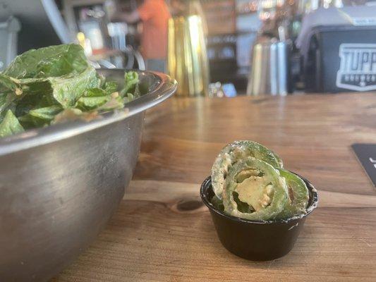 Southwestern Salad with fresh jalapeños