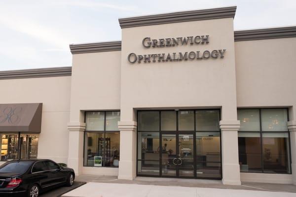 The front of the Greenwich Ophthalmologist Associates building