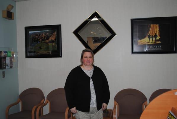 'Hi, I'm Billie Jo! Welcome to our office."
 When you come to our office, Billi Jo, Robin, Mary, Andrea or Dr...