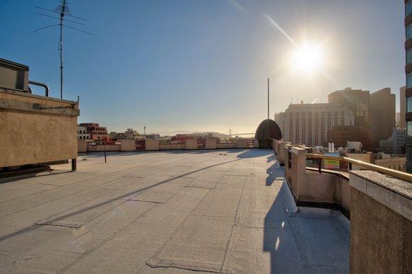 Mixed use re-roofing project in downtown San Francisco.