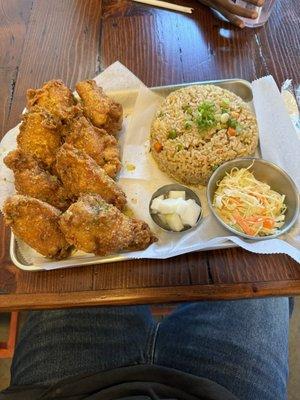 Honey lemon pepper & Soy Garlic wings