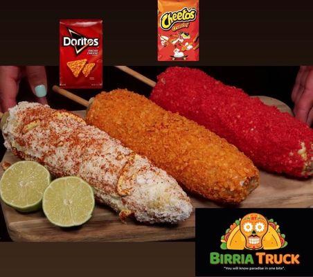 Elotes Queso Elotes Doritos  Elotes Cheetos