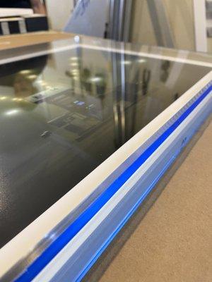 Neon Blue Acrylic Frame