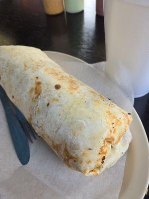 Giant steak burrito.  Wonderful