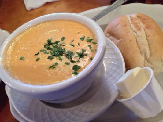 Lobster bisque. Served daily