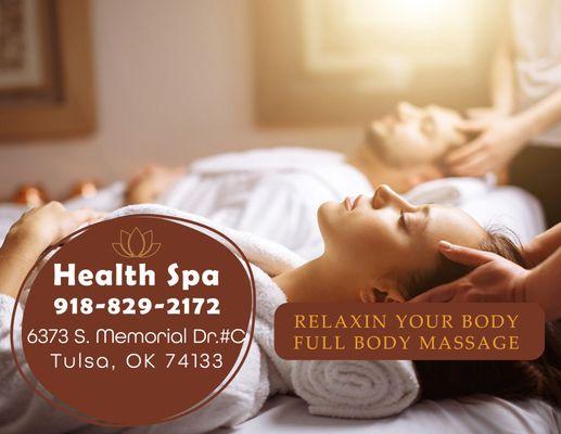 Experience ultimate relaxation at Tulsa Massage Health Spa