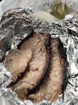 Just get a look at this delicious brisket! It was so flavorful