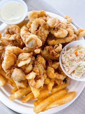 Fried clam plate