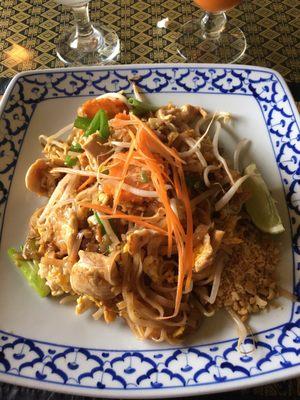 Pad Thai was delicious and juicy