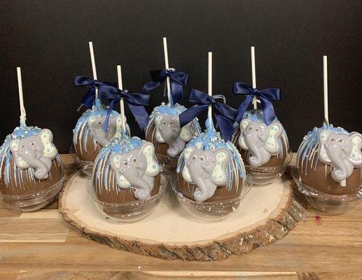 Baby Shower Chocolate Covered Apple Favors