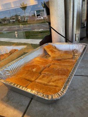 Cornbread through the front window