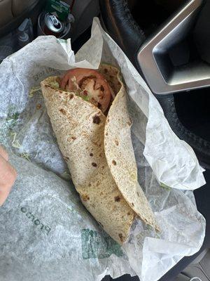 Crispy Chicken Club Wrap