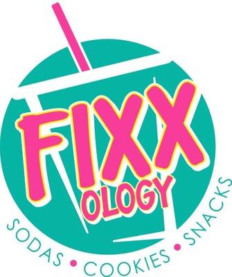 Sodas, cookies, snacks. Fixxology logo