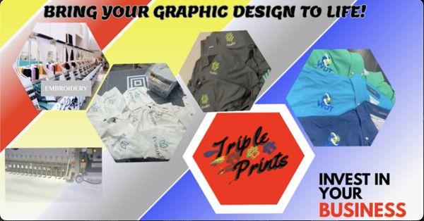 CUSTOM EMBROIDERY UNIFORMS, TOTE BAGS, LOGO, HATS ALL DIGITIZING IN HOUSE PROFESSIONAL APPEARANCE