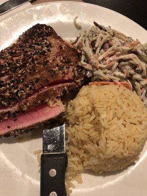 Everything crusted tuna special