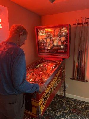 Pin ball in basement