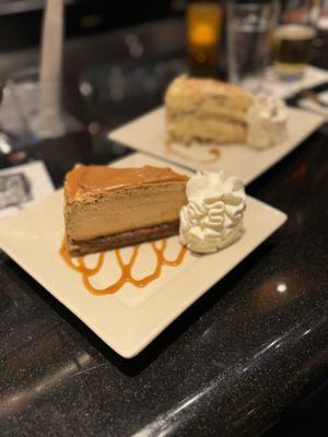 Salted Caramel Cheesecake & Cinnabon Cinnamon Swirl Cheesecake