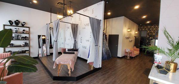 Dressing Rooms & Aesthetician Room