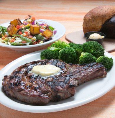 Bone-in Ribeye with Boursin Butter