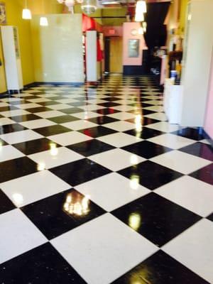 WOW! do your floors shine like this! if they don't call K.I.S.S today!!!!!!