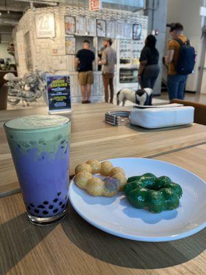 Ube Matcha Boba Tea