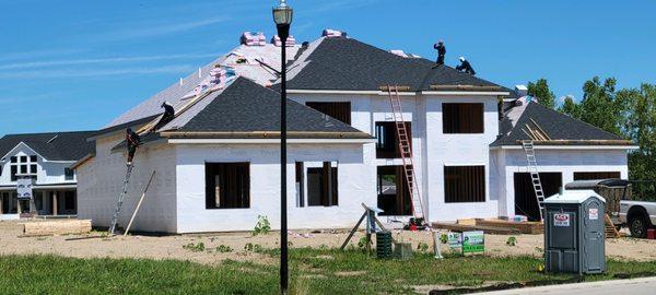 new construction roofing installation