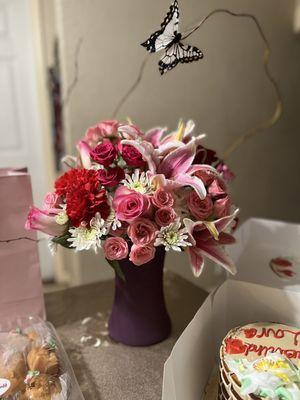 Custom Birthday Flower Bouquet