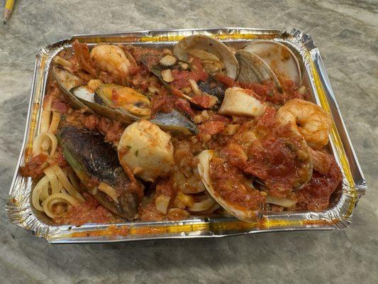 Seafood and Linguine