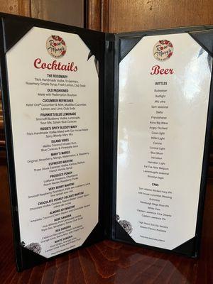 Cocktail / Bar Menu