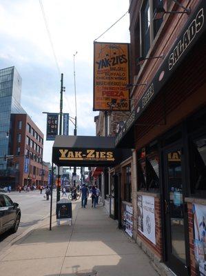 Storefront signage.