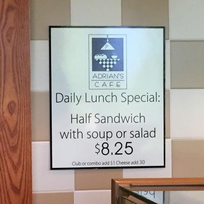 Daily Lunch Special Details