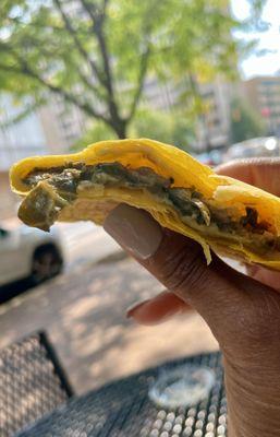 Kale and callaloo pattie