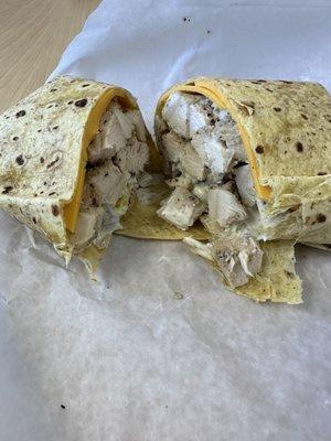 Chicken bacon ranch wrap