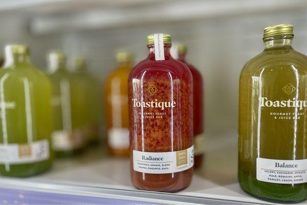 Juices in bottles