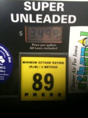 Cheap gas, in Iowa!