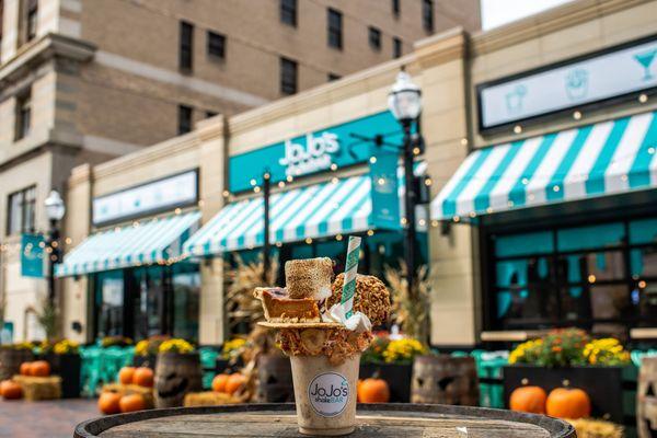 The Pumpkin Patch Biggie Shake at JoJo's Pumpkin Patch in Detroit