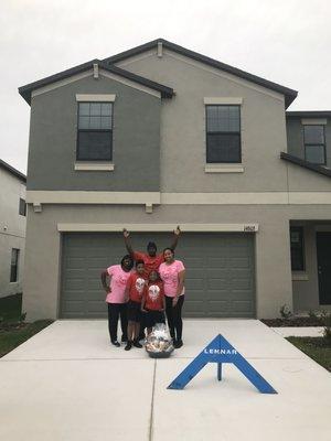 Happy family on MOVE IN DAY!