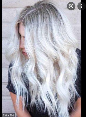 This is what I wanted essentially but over my natural blonde hair instead of the brunette shown here.  He refused to do this.