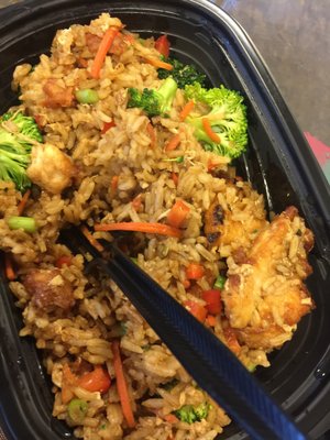 Chicken fried rice, good!