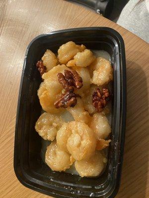 This 4 pieces of walnut shrimp cost more than $20. Our first and last time at this place.