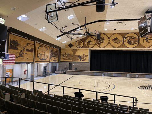 Inside the Corn Palace.