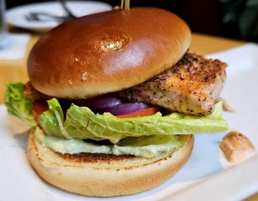 Salmon burger