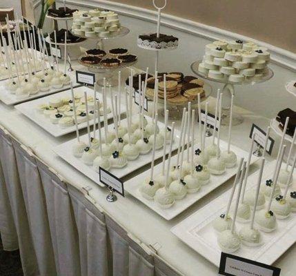 Full dessert table set up