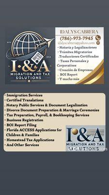 I & A Migration and Tax Solutions