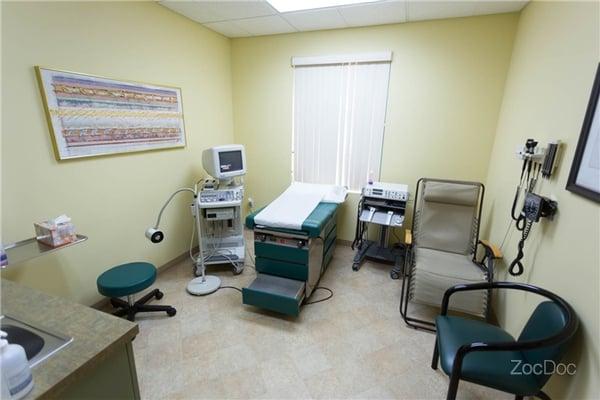 Exam room with state-of-the-art ultrasound and OndaMed technology