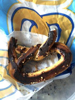 Sweet Almond Pretzel BURNT!!!