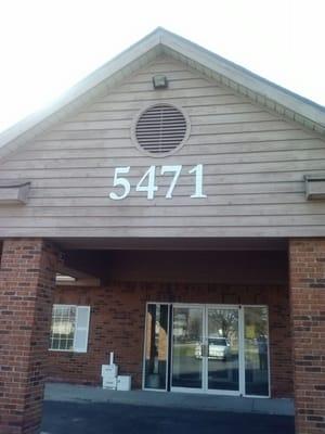 Dr. Sandy Raynor's office located on Georgetown Road (close 56th St.) across across from Burger King.