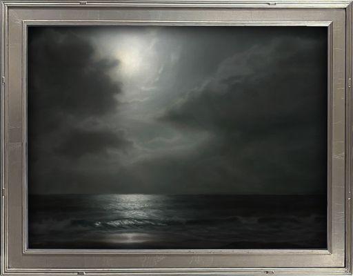 My painting "Luminous Night" using a San Diego 1030M-103 frame. The painting is 18x24"